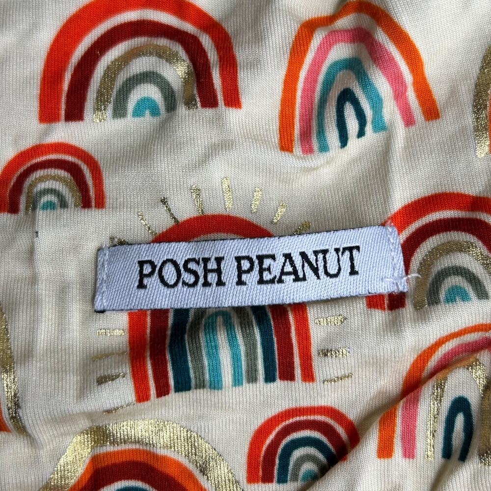 Posh Peanut Rainbow Swaddle and Headband Set